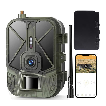BushiCame 4G LTE 4K Night Wildlife Camera for Garden & Hunting