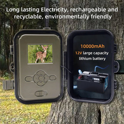 4G LTE Wildlife Trail Camera 4K No-Glow Night Vision