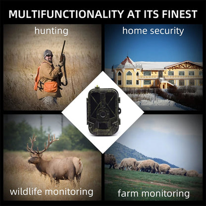 4G LTE Wildlife Trail Camera 4K No-Glow Night Vision