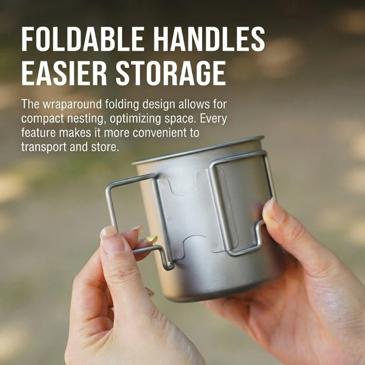 CaborWel Titanium Pour Over Kettle | 143g Ultralight Camping Kettle