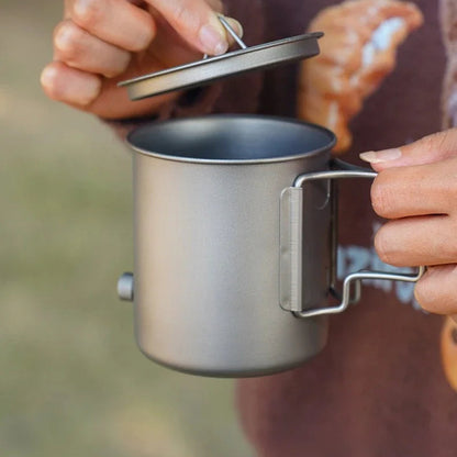 CaborWel Titanium Pour Over Kettle | 143g Ultralight Camping Kettle