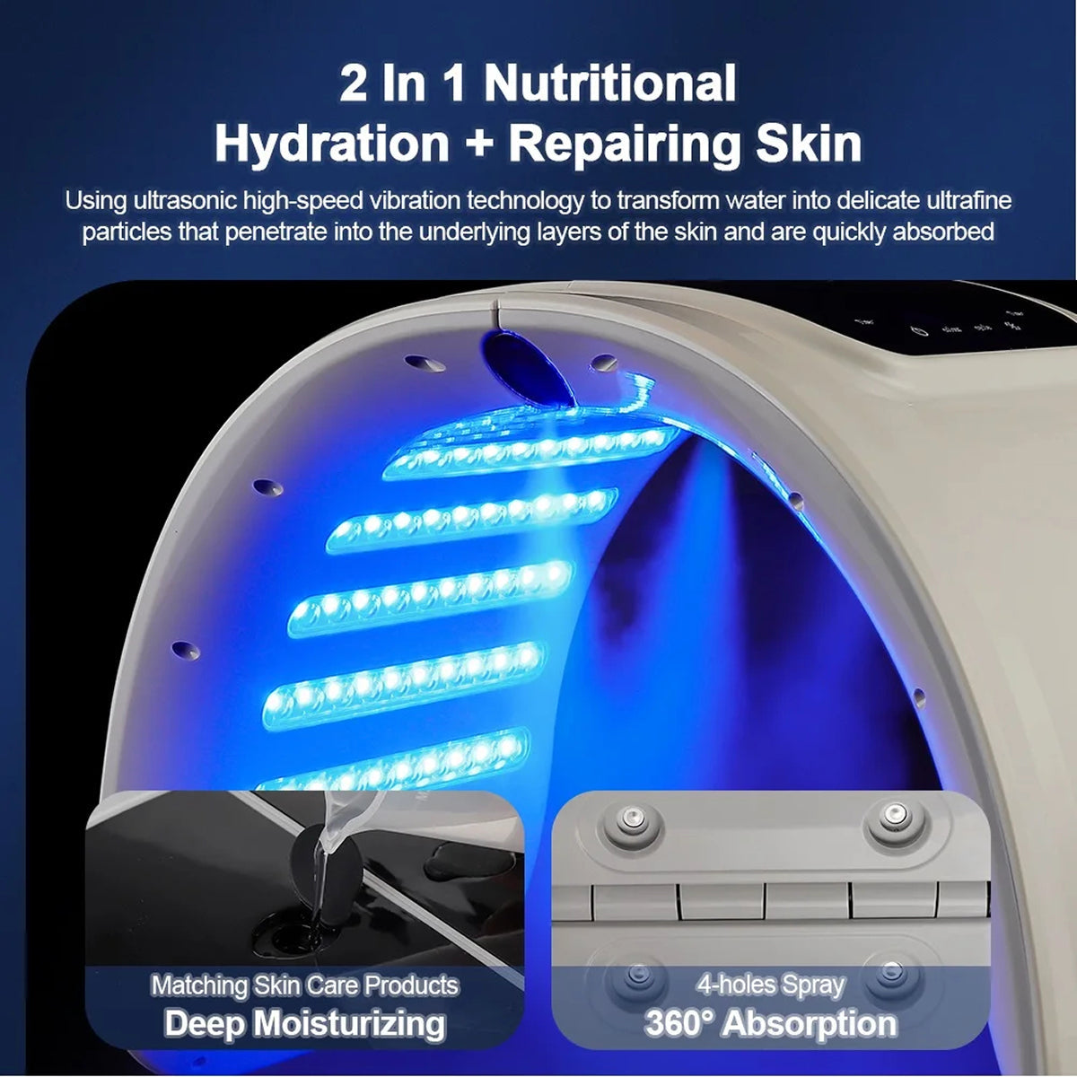 CanbiMart LED Therapy with Nano Spray Skincare