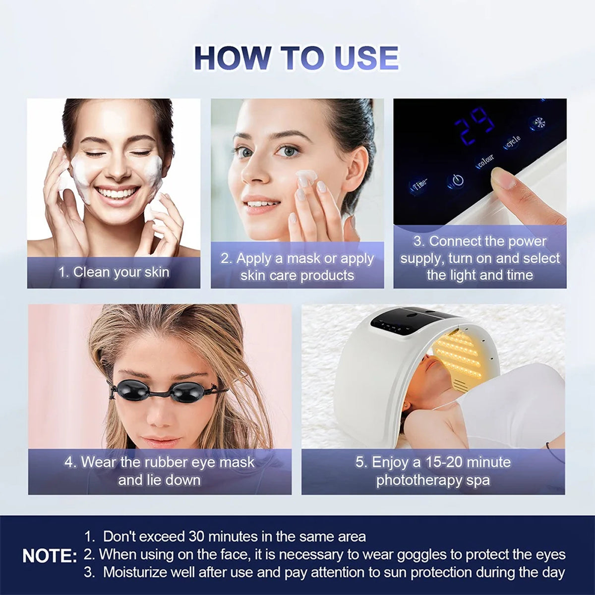 CanbiMart LED Therapy with Nano Spray Skincare