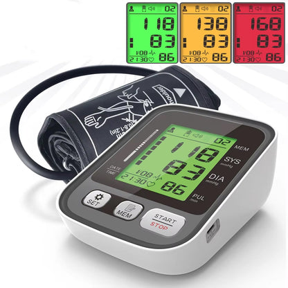 CareHelis Digital Upper Arm Blood Pressure Monitor with Voice and Backlight