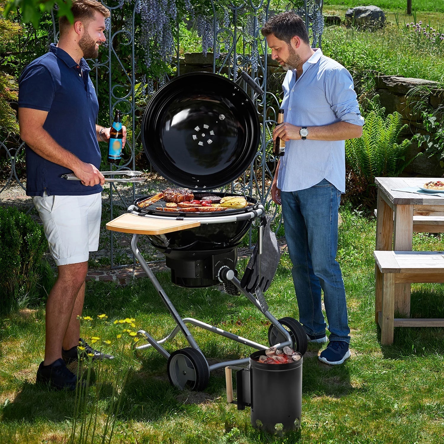 ChimiLaci Rapid Fire Charcoal Chimney Starter with Safety Handle