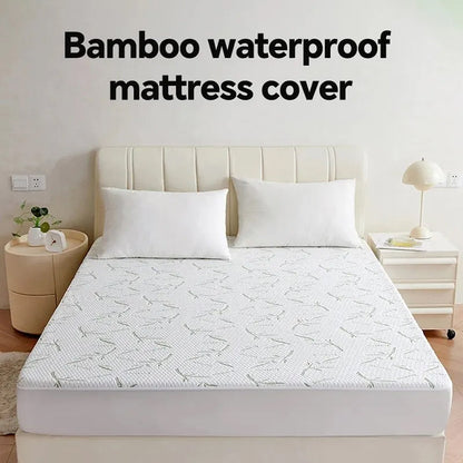 CosheMiv Cooling Bamboo Sheets Waterproof Deep Pocket