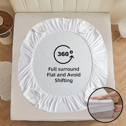 CosheMiv Cooling Bamboo Sheets Waterproof Deep Pocket