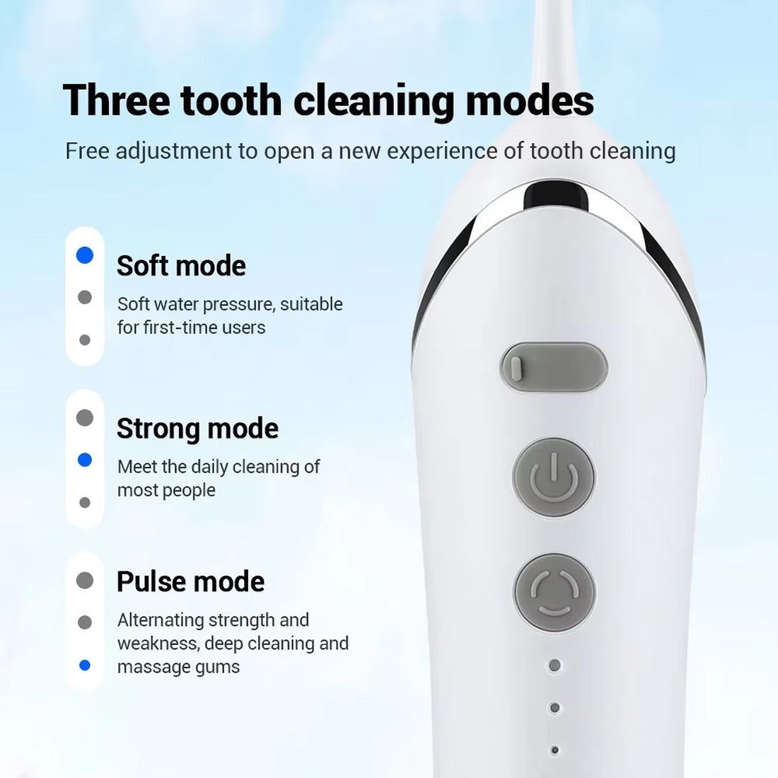 Professional Cordless Water Flosser with 30-Day Battery