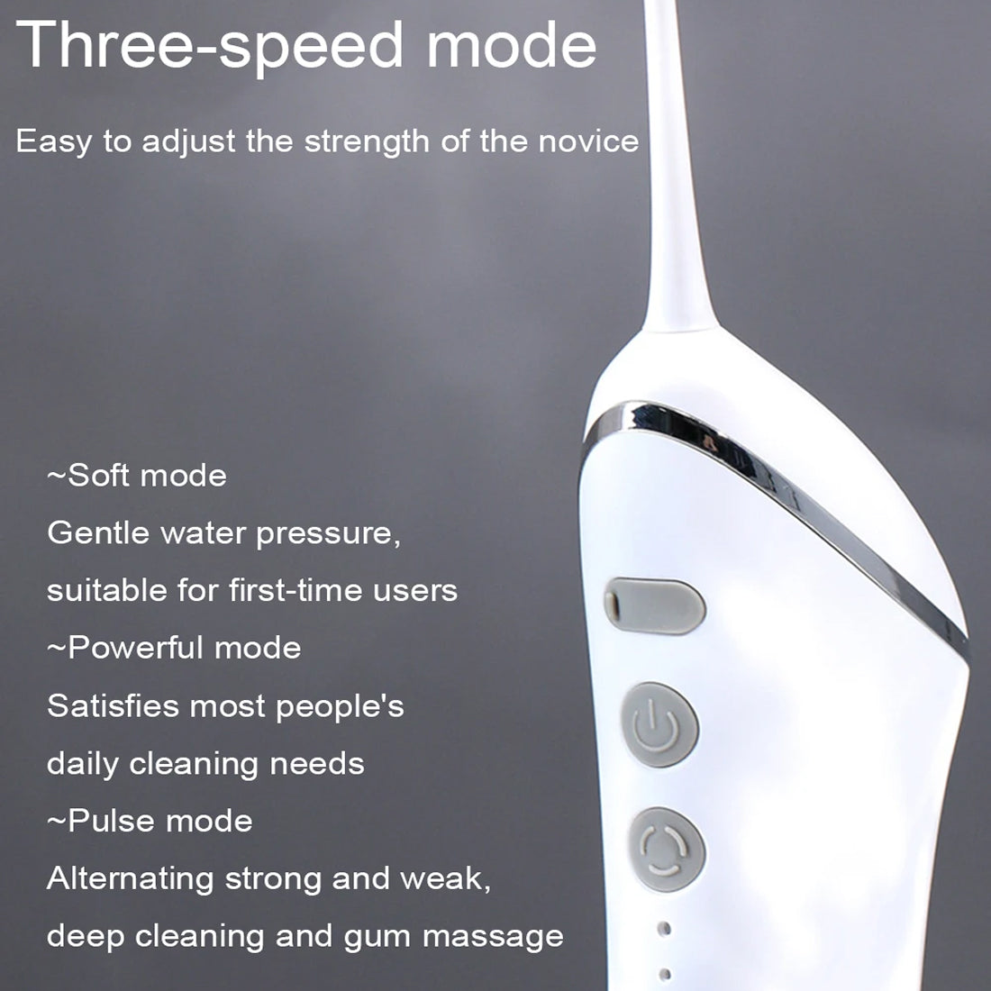 Professional Cordless Water Flosser with 30-Day Battery