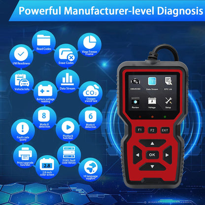 CodiRedix OBD2 Car Diagnostic Tool - 35,000+ DTC Library
