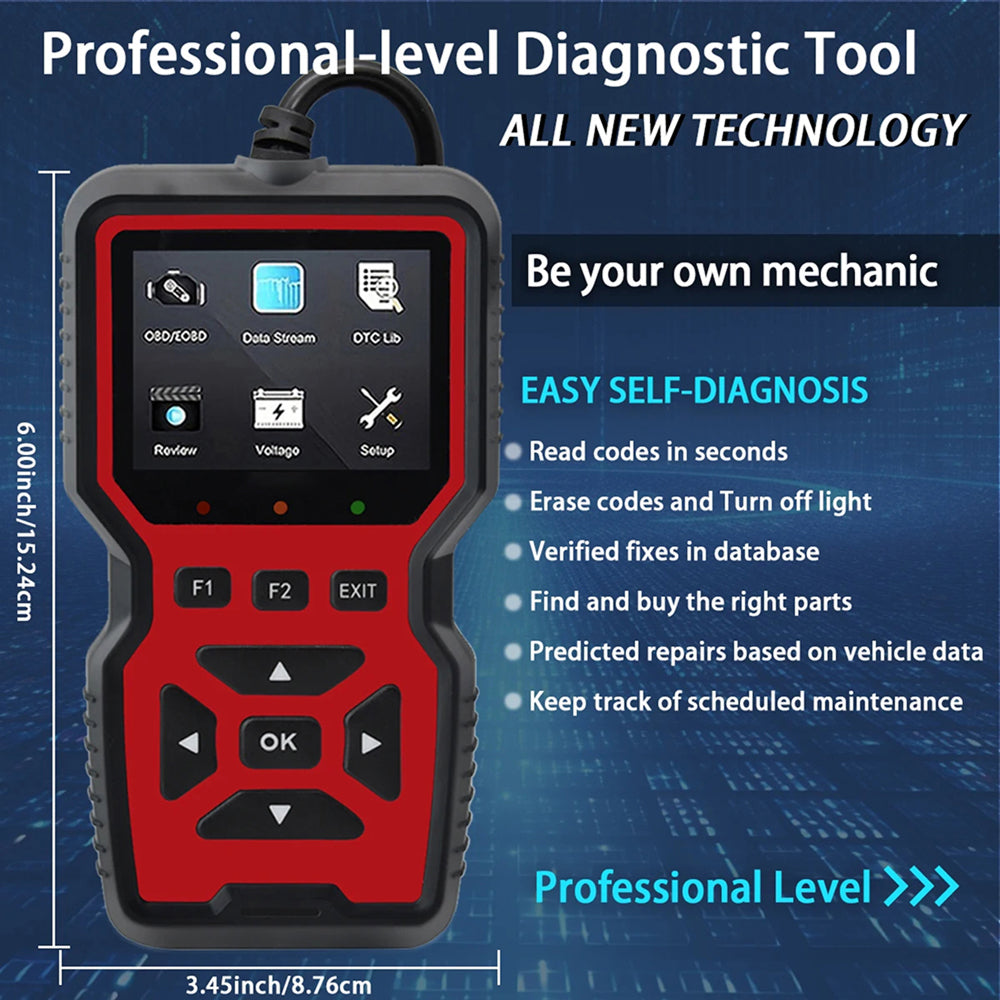 CodiRedix OBD2 Car Diagnostic Tool - 35,000+ DTC Library