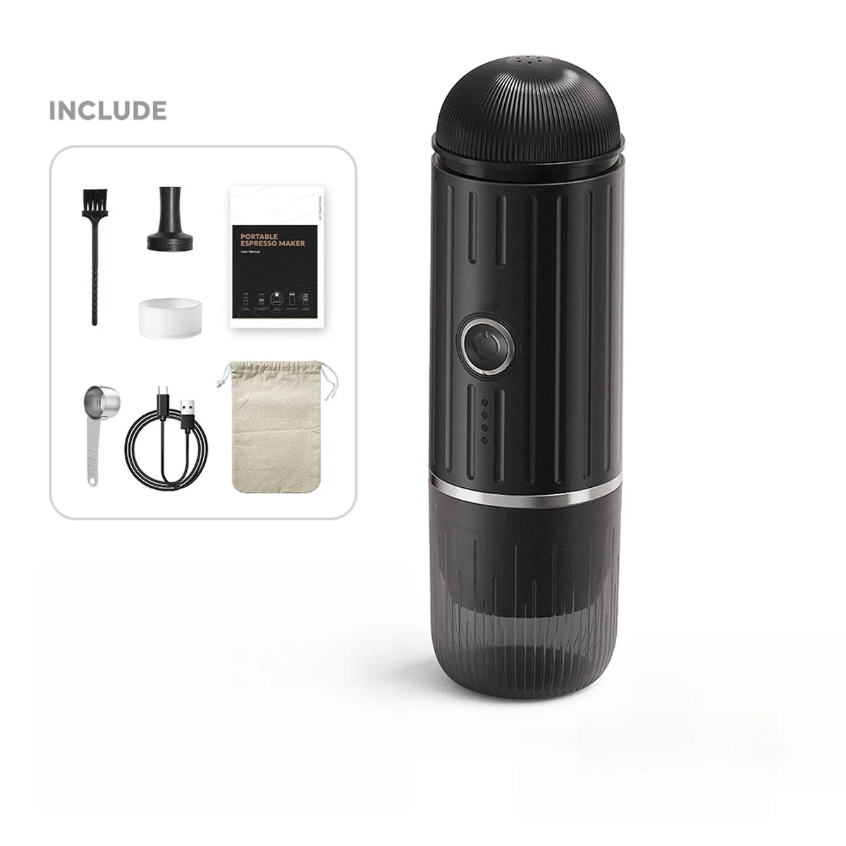 CofeMeki 19-Bar Portable Espresso Maker with Rechargeable Battery