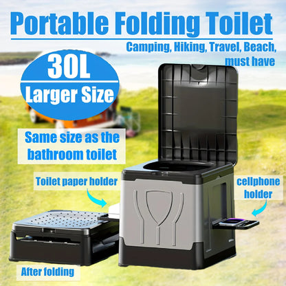 CotoxLic 30L Portable Toilet for Camping & Outdoors