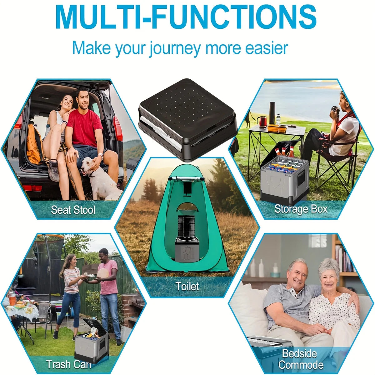 CotoxLic 30L Portable Toilet for Camping & Outdoors