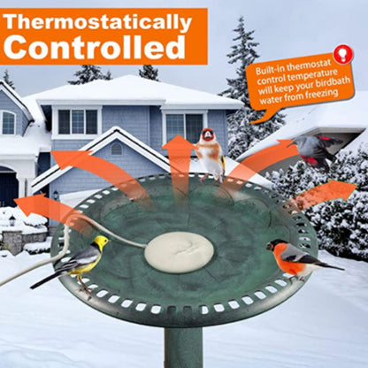 CoziPerch 70W Aluminum Bird Bath Heater for Winter