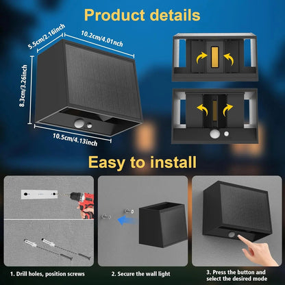 CragVise Solar Motion Security Light IP65 UK