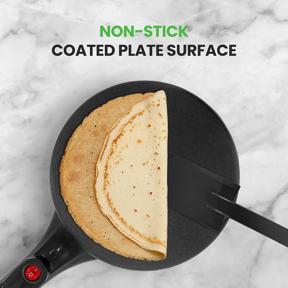 CrepiLik 8-Inch Electric Crepe Maker & Griddle Kit