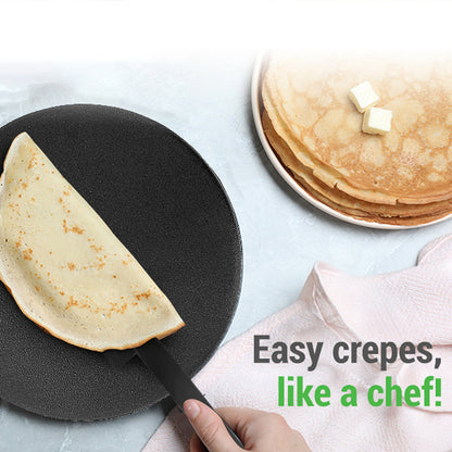 CrepiLik 8-Inch Electric Crepe Maker & Griddle Kit