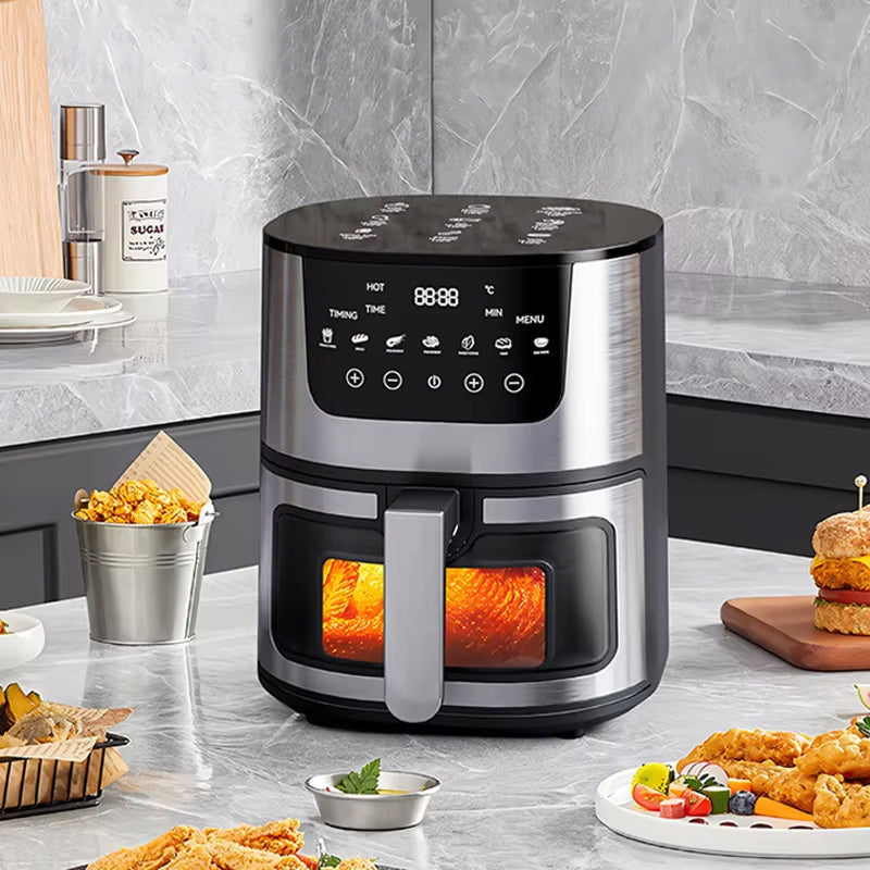 CrispDum Air Fryer 7L with Viewing Window and 2400W Rapid Heating