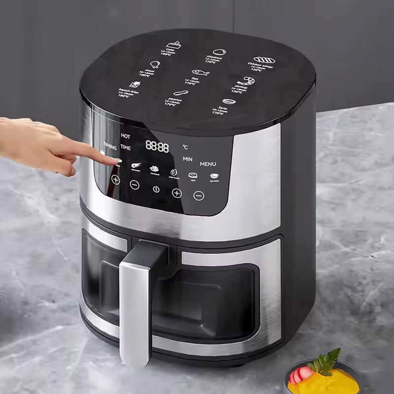 CrispDum Air Fryer 7L with Viewing Window and 2400W Rapid Heating