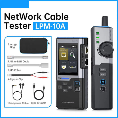 CronzTalin 10-in-1 Network Diagnostic Tool with PoE Detection