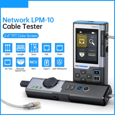 CronzTalin 10-in-1 Network Diagnostic Tool with PoE Detection
