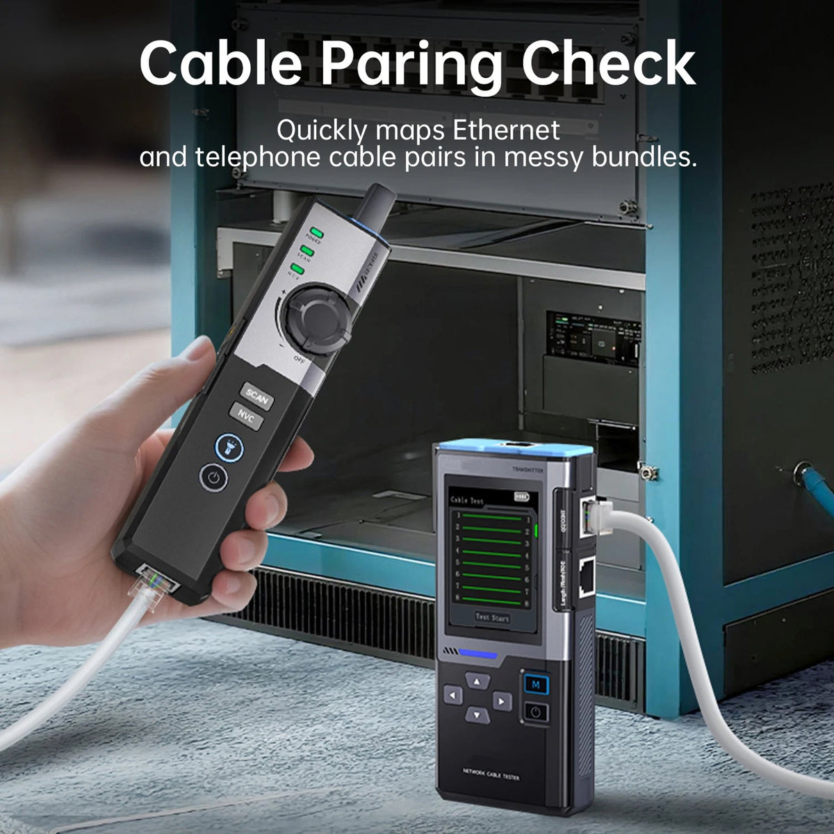 CronzTalin 10-in-1 Network Diagnostic Tool with PoE Detection