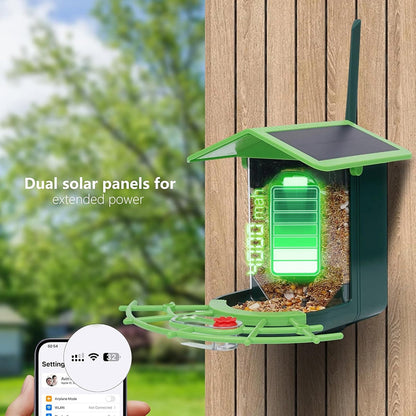 DeasNocx WiFi Bird Feeder Camera 1080P HD Night Vision