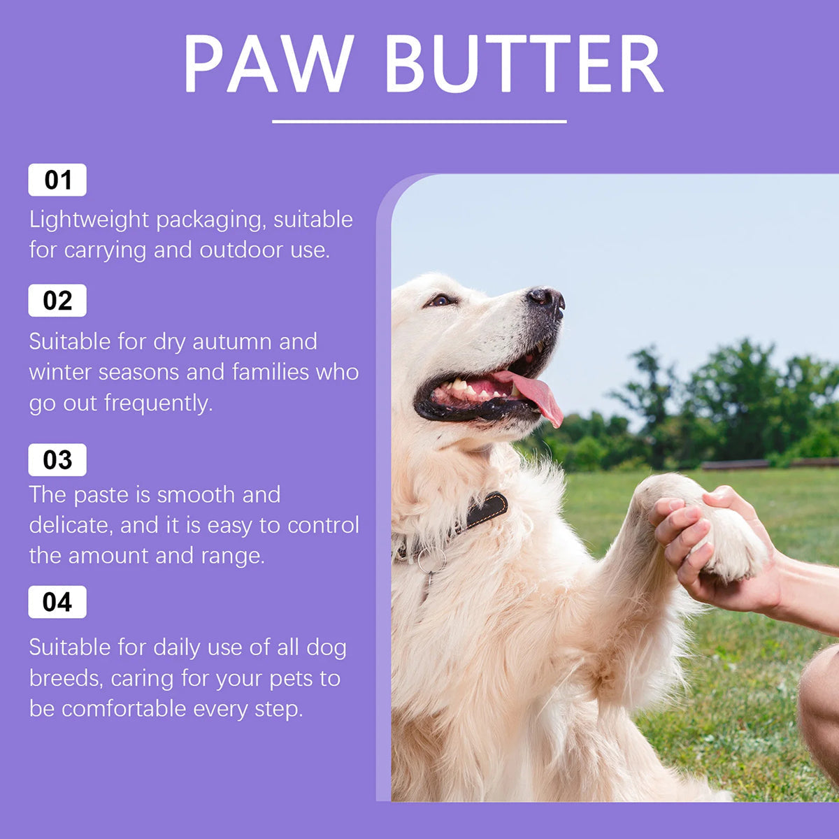 DeaEllant Protective Dog Paw Balm with Beeswax