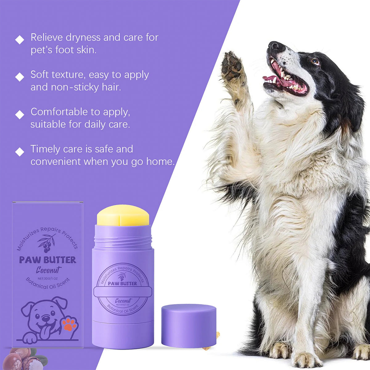 DeaEllant Protective Dog Paw Balm with Beeswax