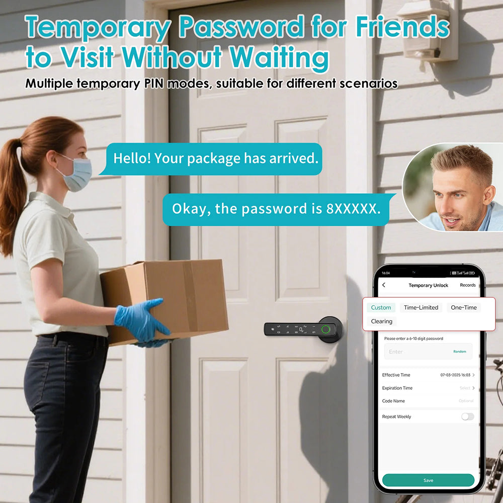 DorivLoki Keyless Smart Door Lock with Biometric Fingerprint & App Management