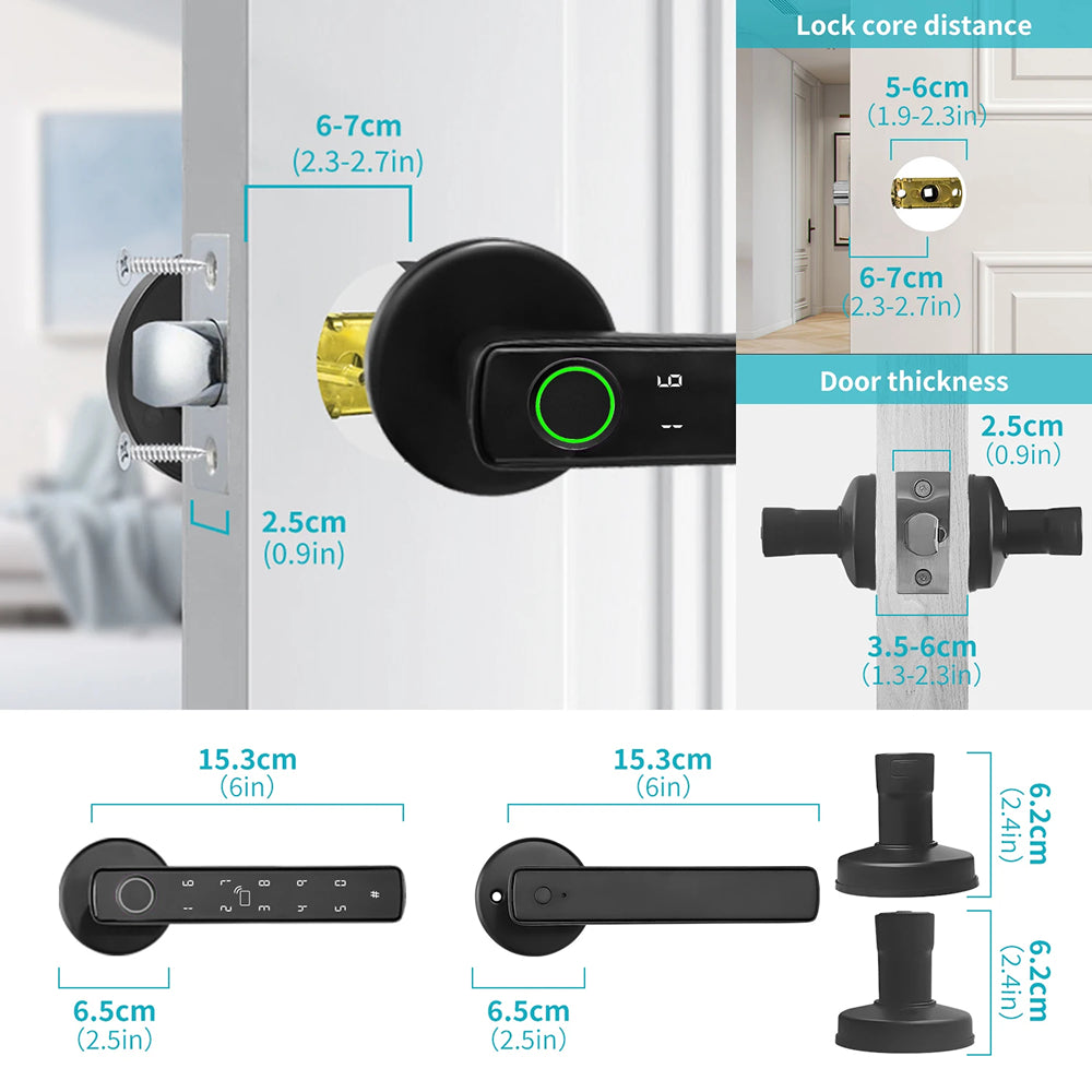 DorivLoki Keyless Smart Door Lock with Biometric Fingerprint & App Management