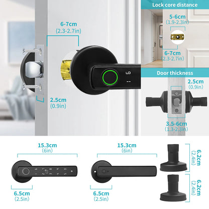 DorivLoki Keyless Smart Door Lock with Biometric Fingerprint & App Management