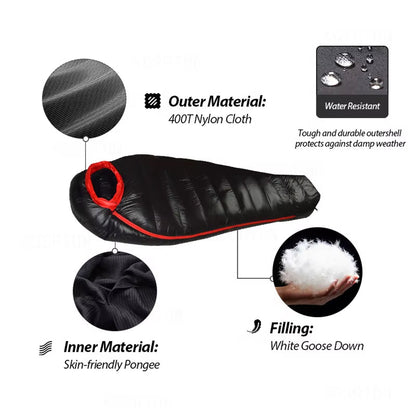 DosiLivix Down Sleeping Bag - 800+ Fill Power Goose Down - -10°C Rated