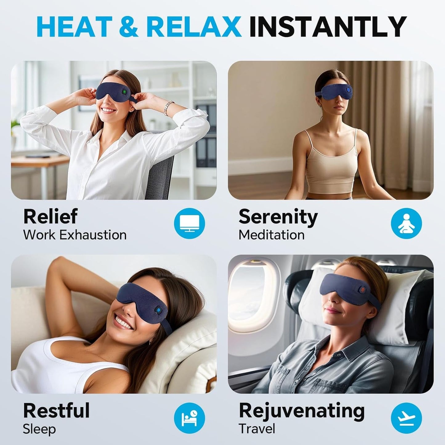 DrixHetiv Graphene Heated Eye Mask for Dry Eye Relief