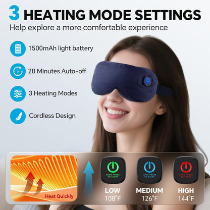 DrixHetiv Graphene Heated Eye Mask for Dry Eye Relief