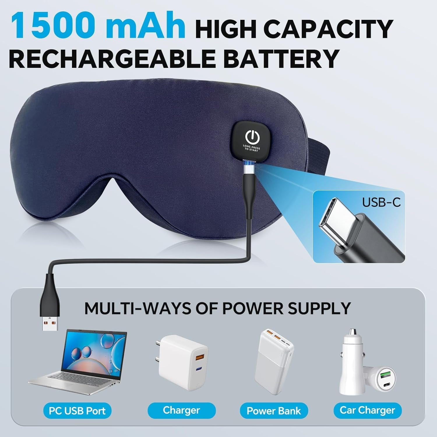 DrixHetiv Graphene Heated Eye Mask for Dry Eye Relief
