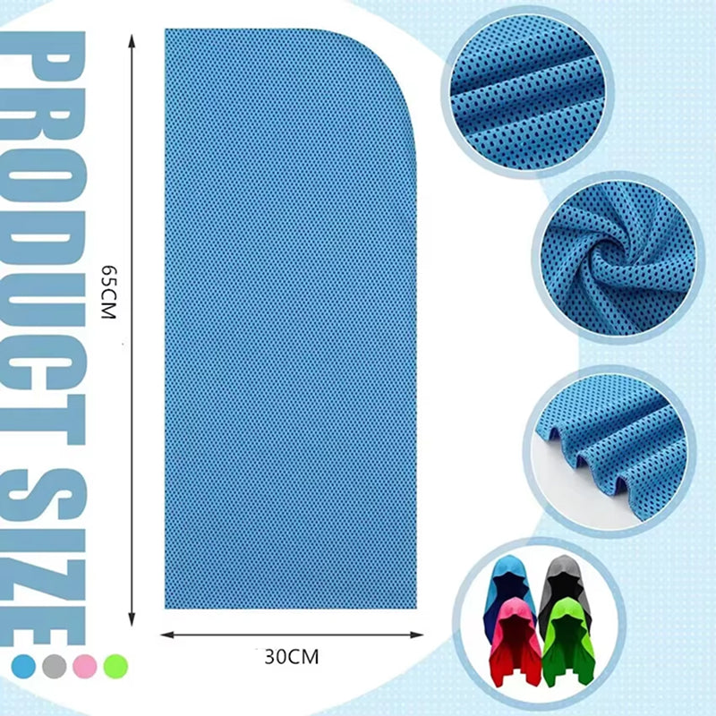 DryColix Instant Cooling Towel - 16°C Relief & UV Protection