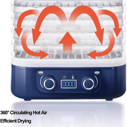DryZenra 5-Layer Food Dehydrator with 360° Air Circulation
