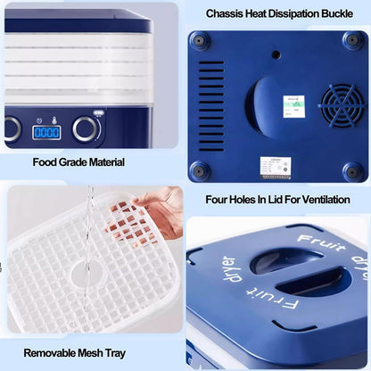 DryZenra 5-Layer Food Dehydrator with 360° Air Circulation