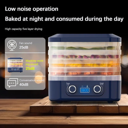 DryZenra 5-Layer Food Dehydrator with 360° Air Circulation