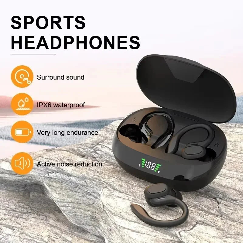 EariMixi Bluetooth 5.1 Sport Earbuds with Waterproof Hooks