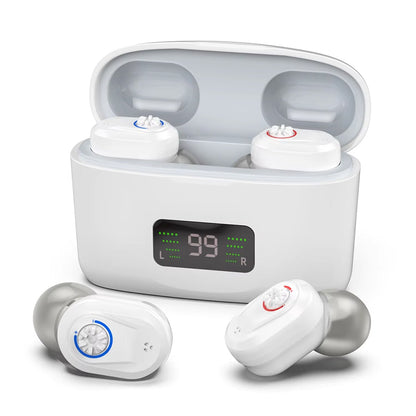 WelliTrue Digital Hearing Aids for Seniors with 30dB Noise Reduction