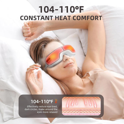 EasiLixa Eye Massager with Heat and Bluetooth
