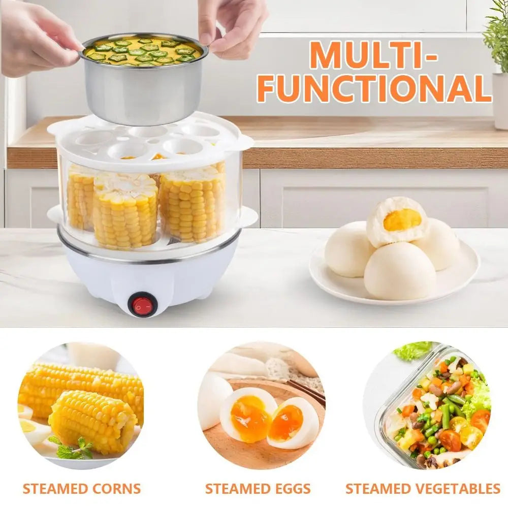 EgiMikix Double Layer 14-Egg Rapid Electric Cooker