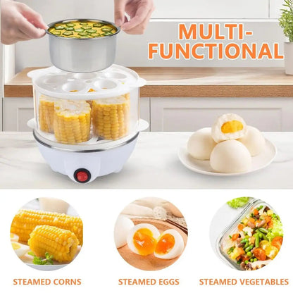 EgiMikix Double Layer 14-Egg Rapid Electric Cooker