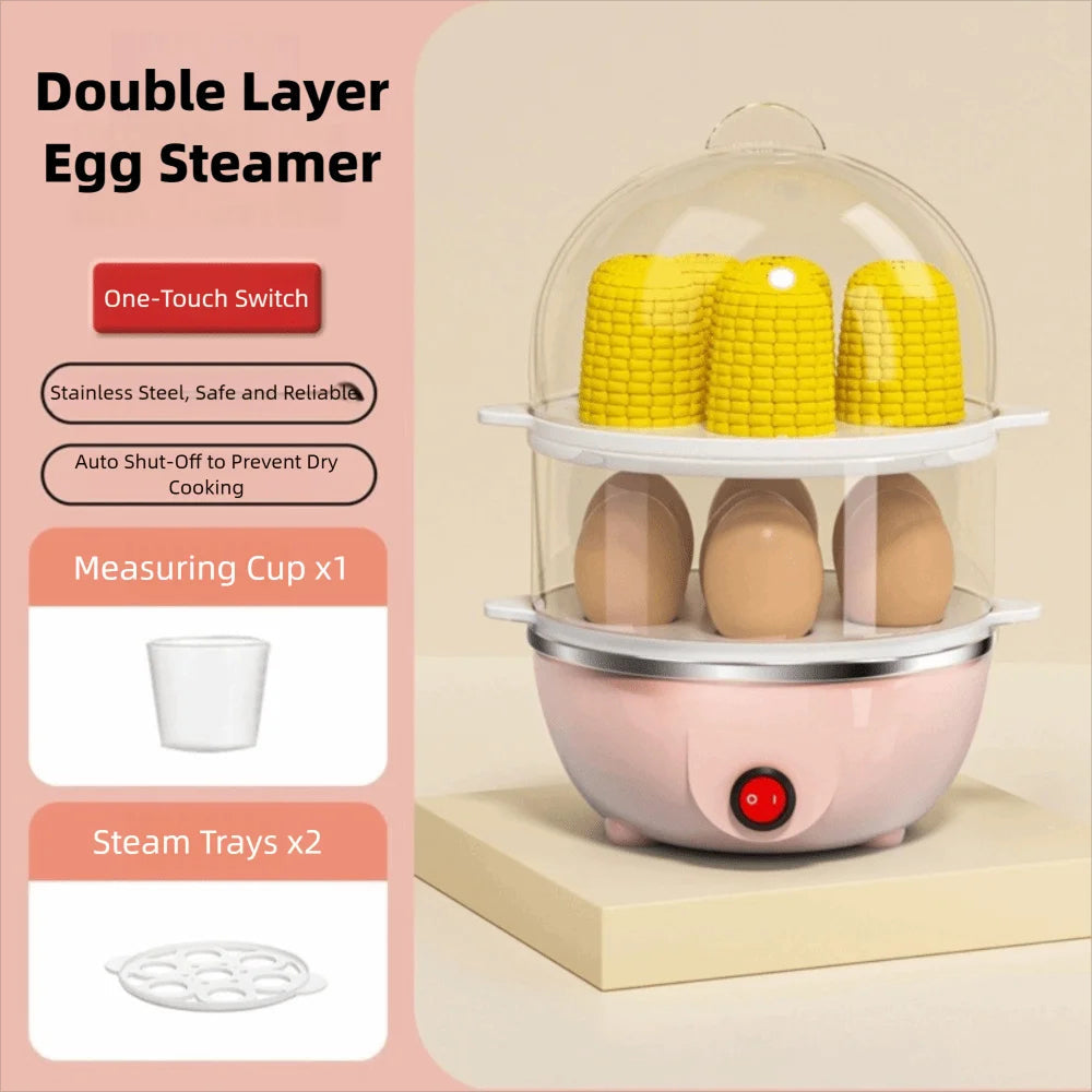 EgiMikix Double Layer 14-Egg Rapid Electric Cooker