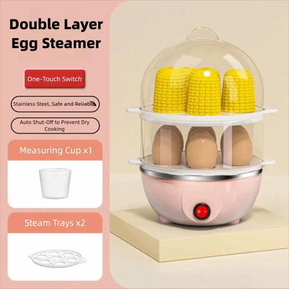 EgiMikix Double Layer 14-Egg Rapid Electric Cooker
