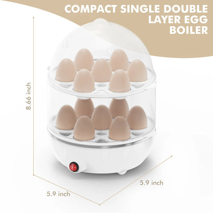 EgiMikix Double Layer 14-Egg Rapid Electric Cooker
