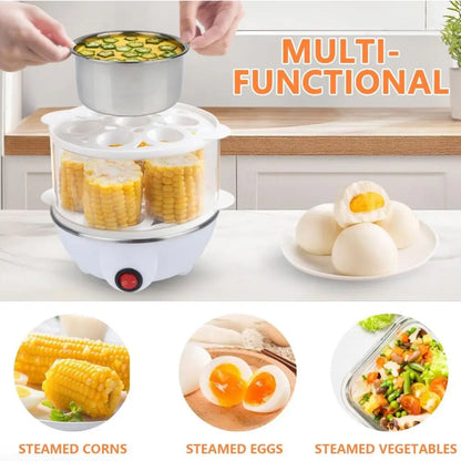 EgiMikix Double Layer 14-Egg Rapid Electric Cooker